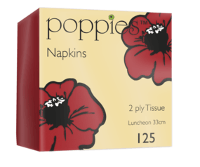 A picture of Red Napkin 2Ply 33cm