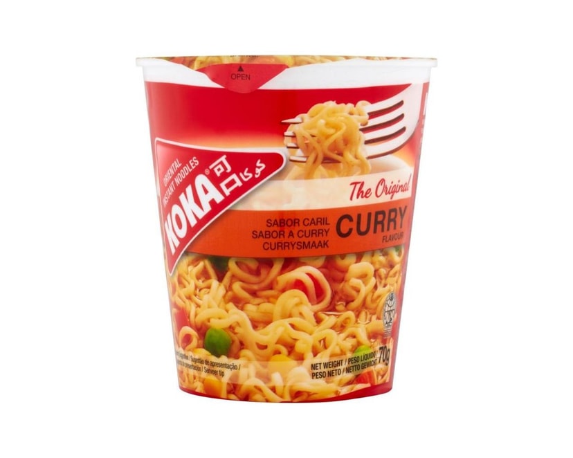 A picture of Koka Curry Cup Noodles 12x70g