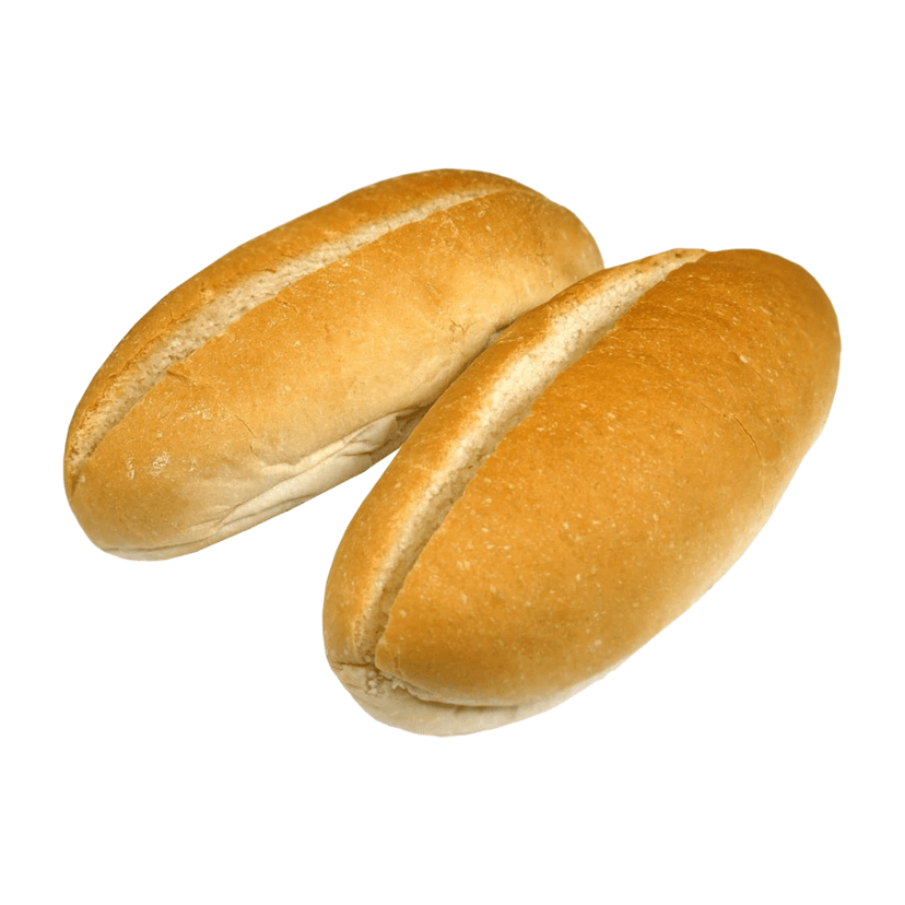 A picture of Creed White Hot Dog Rolls 8.25inch