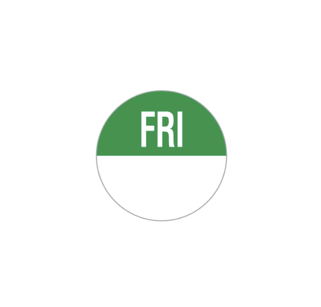 A picture of Friday Dot Label 