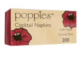 A picture of Red Napkin 2Ply 23cm