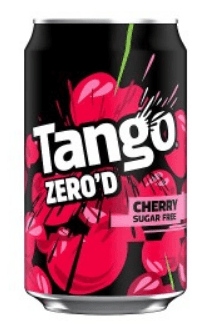 A picture of Tango Cherry Sugar Free Cans