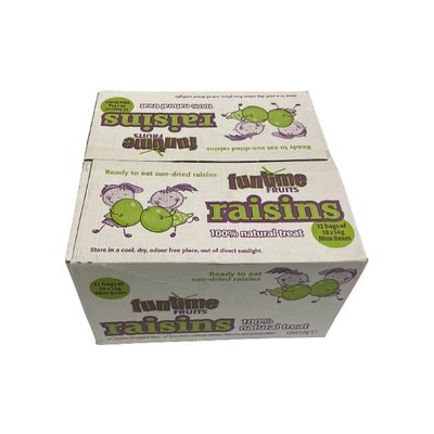 A picture of Funtime Raisins Mini Box Funtime Fruits