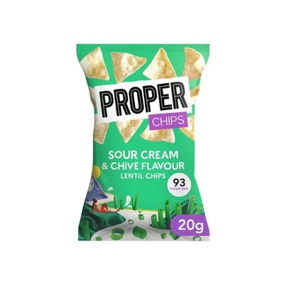 A picture of Properchips Sour Cream & Chive Lentil Chips