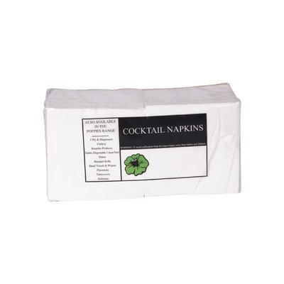 A picture of White Cocktail Napkins Poppies 2ply