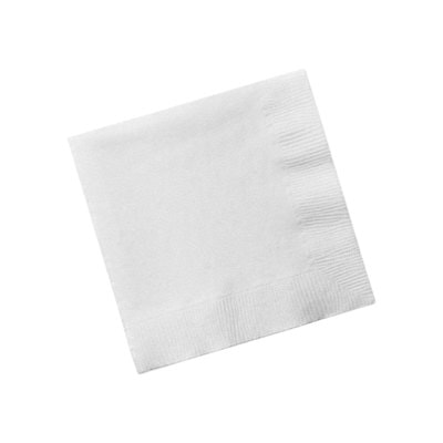 A picture of CRG 2ply White Napkins  24cm Cocktail