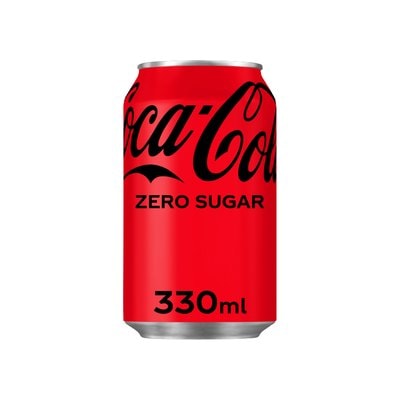 A picture of Coca Cola Zero Cans 
