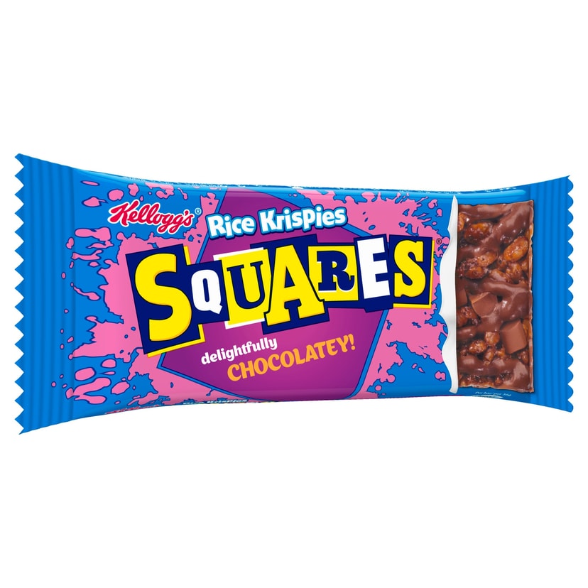 A picture of Kellogg's Choc Squares Rice Krispie Totally Chocolate
